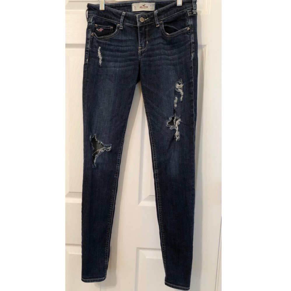 Hollister Ripped Blue Jeans